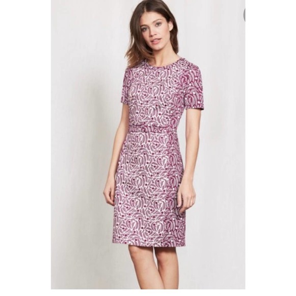 Boden Dresses & Skirts - Boden Isla Dress in Cranberry Fern Print women’s size 14L